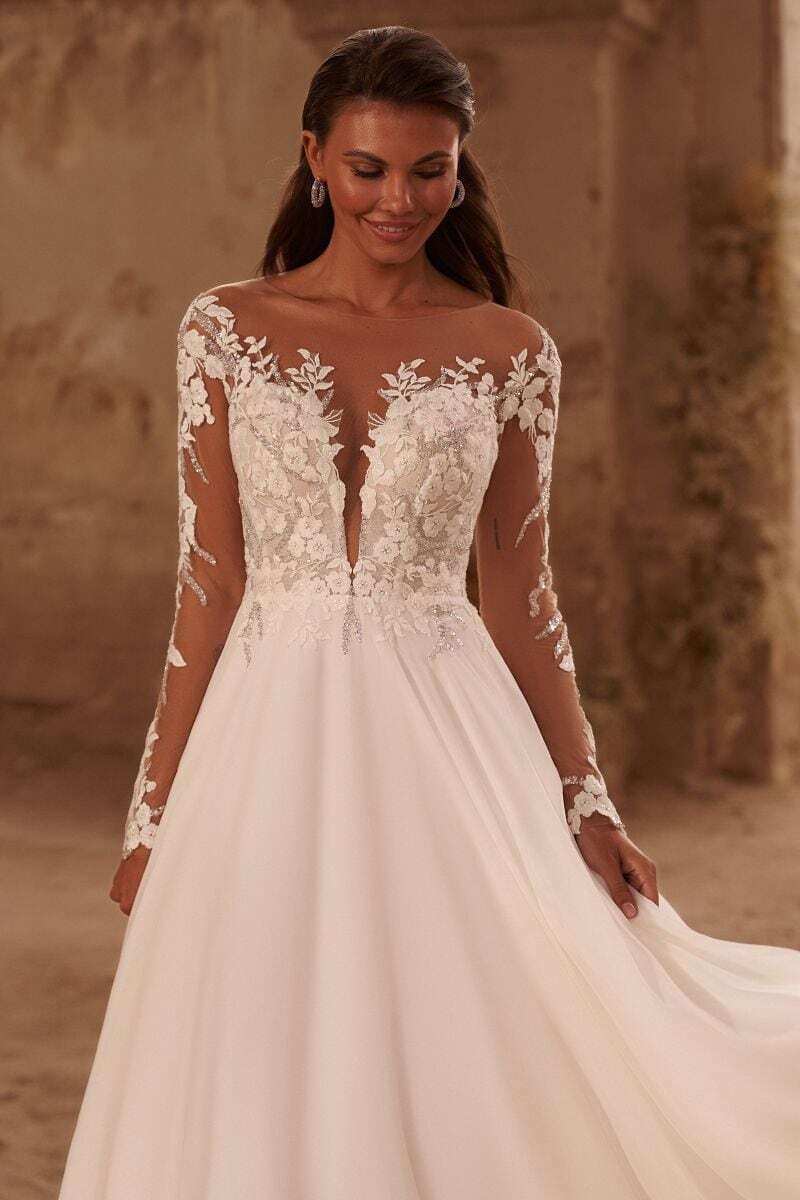 Boho Long Sleeve Wedding Dress